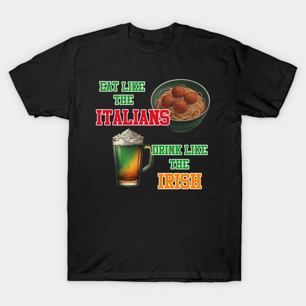 Italian Irish Humor T-Shirt by Ruggeri Collection